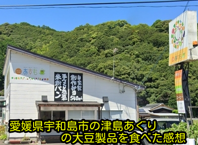 愛媛県宇和島市の津島あぐりの大豆製品を食べた感想