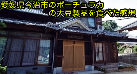 愛媛県今治市のポーチュラカの大豆製品を食べた感想