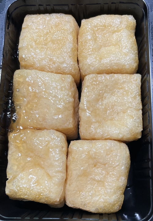 レンチンで食べる栃尾の一口油揚げ 栃尾豆庵